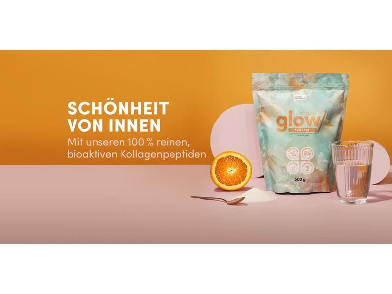 Shape Republic Shape & Glow Kollagenpulver 500 g Kollagen-Pulver für Haut und Haare