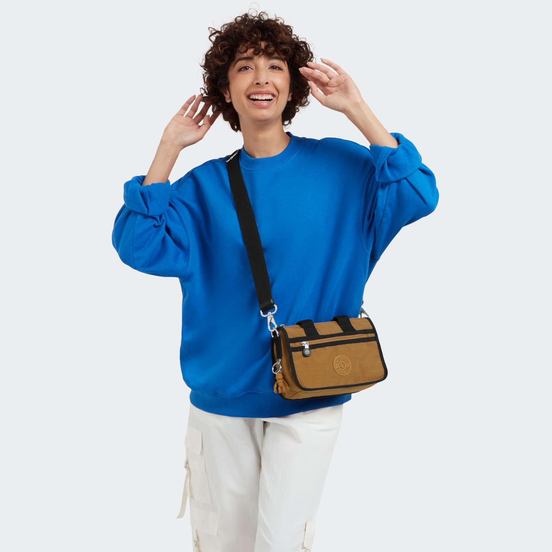 DANILO Sac à main compact avec bandoulière amovible - Warm Beige M1