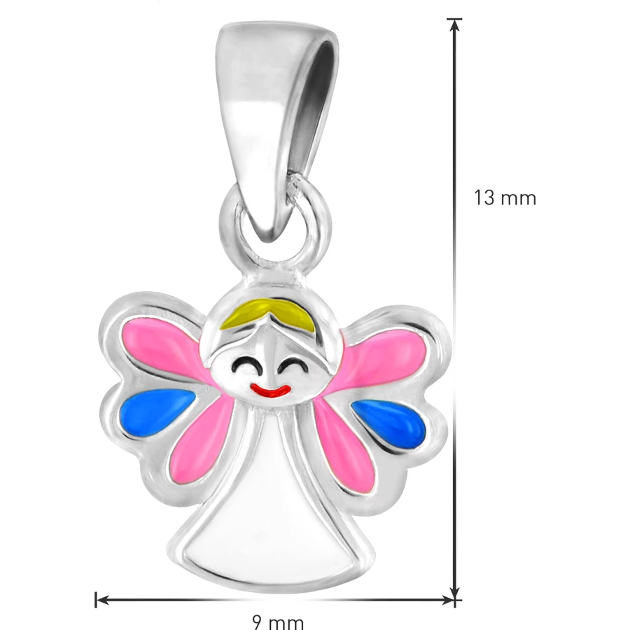 trendor Kinder-Halskette mit Schutzengel Silber 925 Collier silver