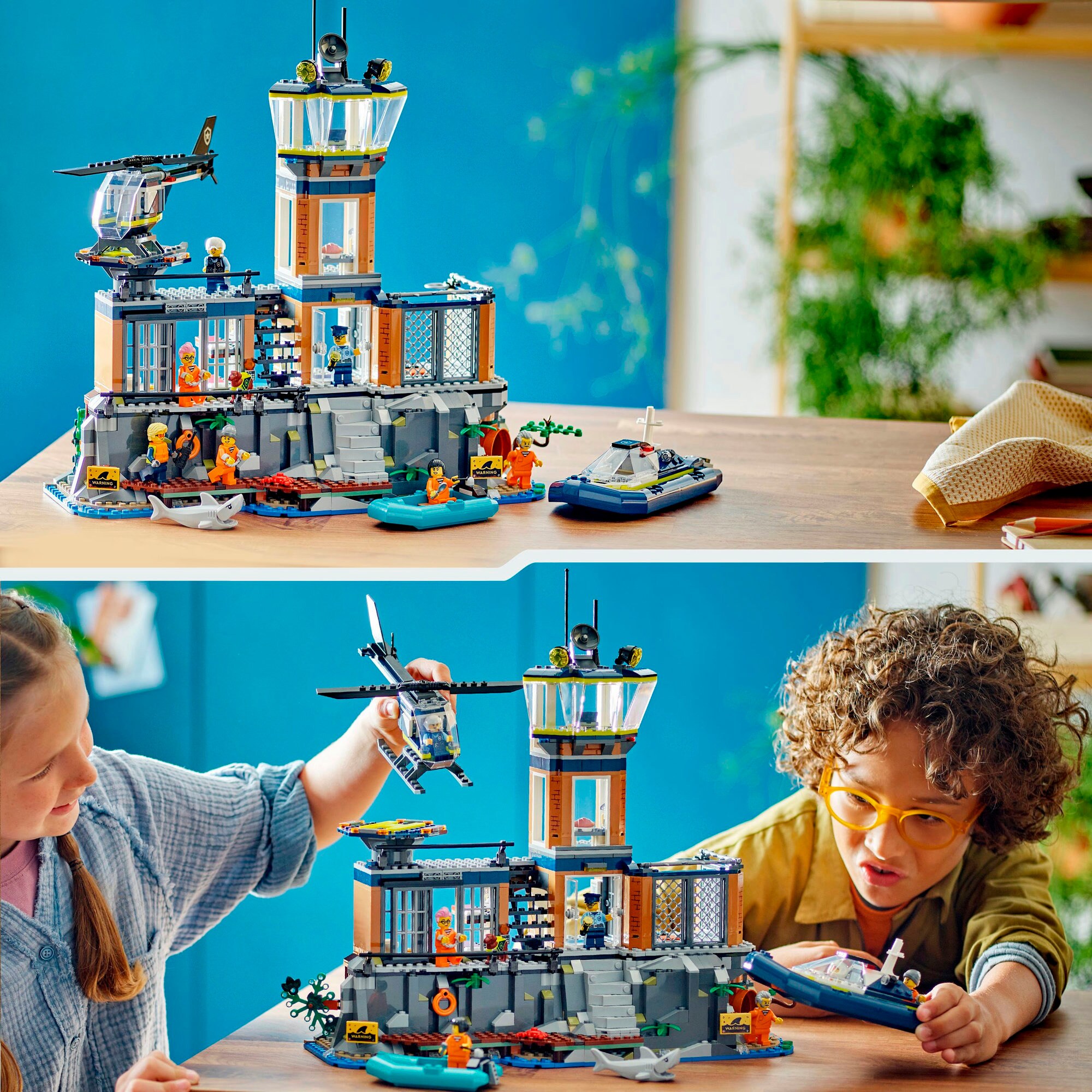 LEGO Konstruktionsspielzeug City Polizeistation auf der Gefängnisinsel