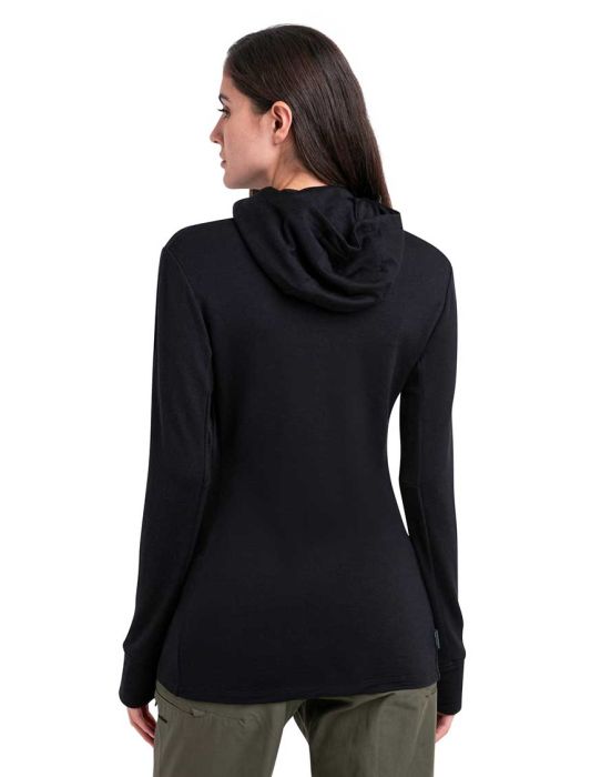 Quantum IV LS Zip Hood Women uldtrøje