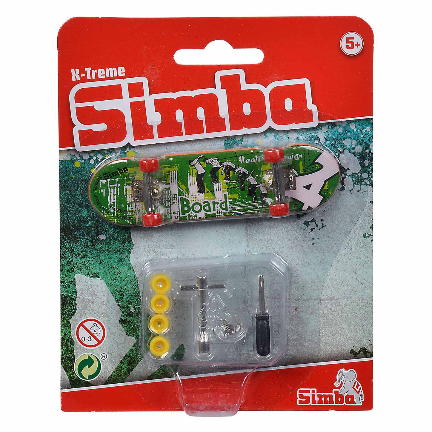 Vinger Skateboard X-Treme Kleur met Accessoires