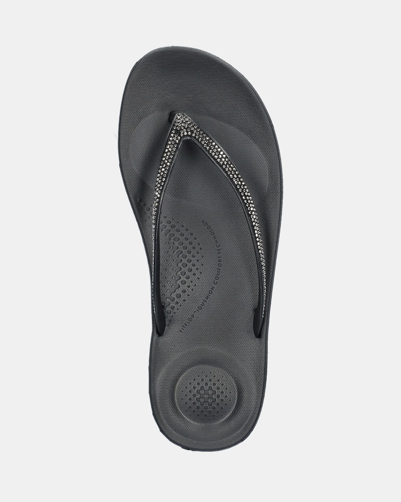 Fitflop Iqushion Sparkle Slippers  - zwart