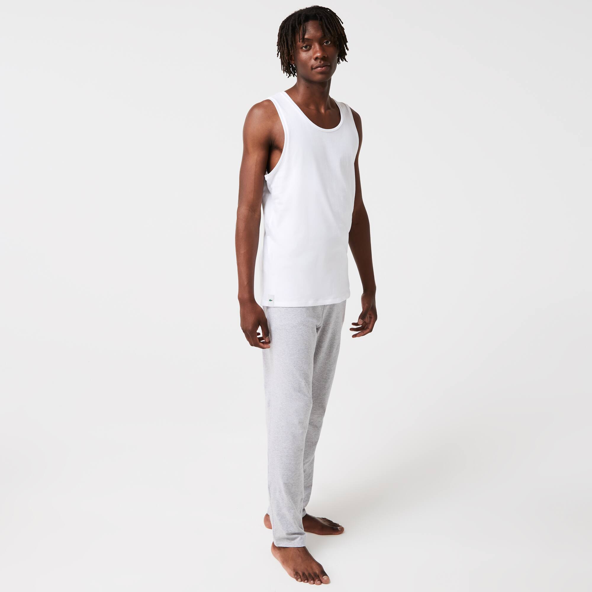 Herren Tank Top aus Baumwolle im 3er-Pack Loungewear - Weiss - Lacoste - Herren