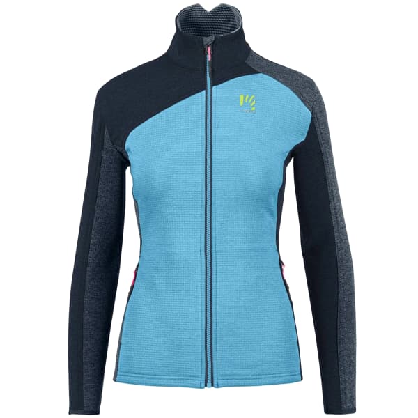 Veste polaire ski rando KARPOS FEDERA F-Z W FLEECE BLUE ATOLL/VULCAN/MIDNIGHT