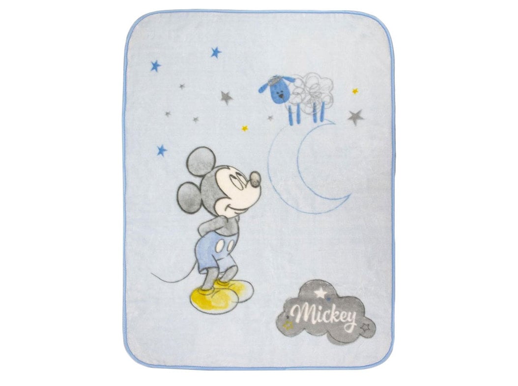 MANTA PARA CAMA DE BEBÉ MICKEY 110X140CM