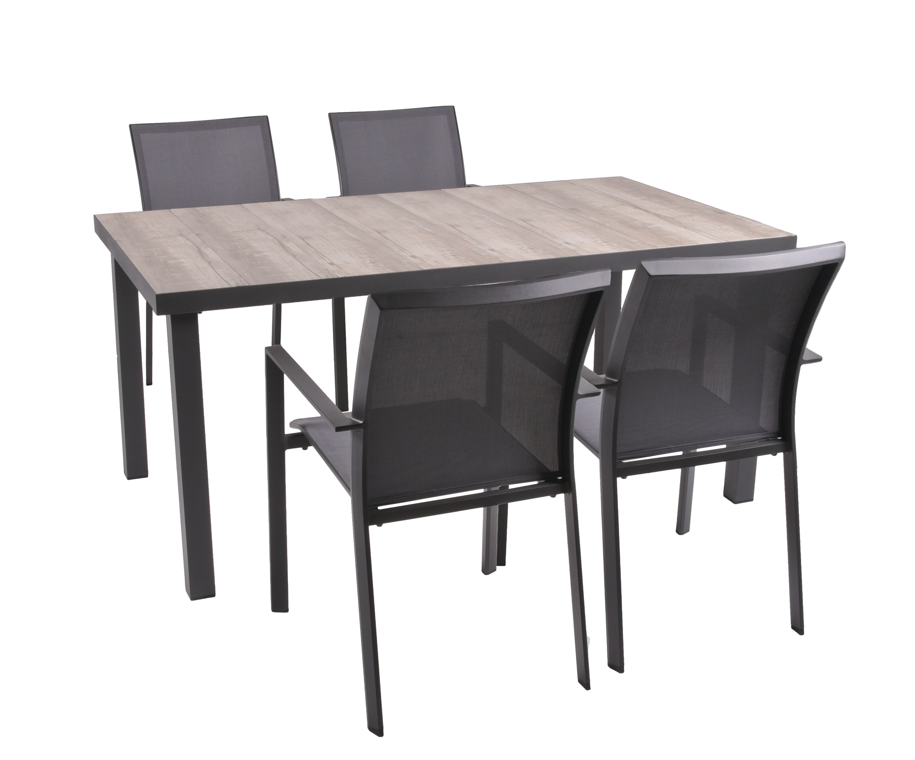 Garden Pleasure Tischset Rana (Tisch + 4 Stühle)