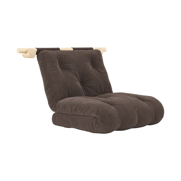 Karup Design - Hooked Schlafsessel inkl. Bravo Matratze 75 x 200 cm, chocolate