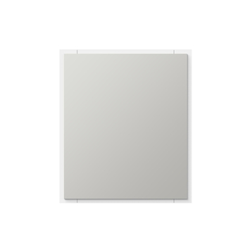Tiger badkamerspiegel S-line rechthoek 60 x 70 cm met lijst mat wit