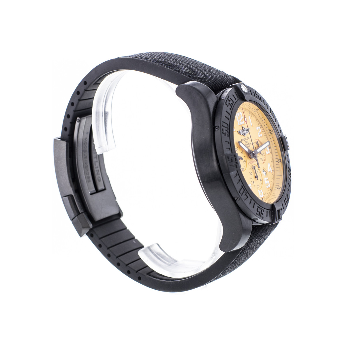Montre d'occasion Breitling Chronomat homme chronographe bracelet caoutchouc