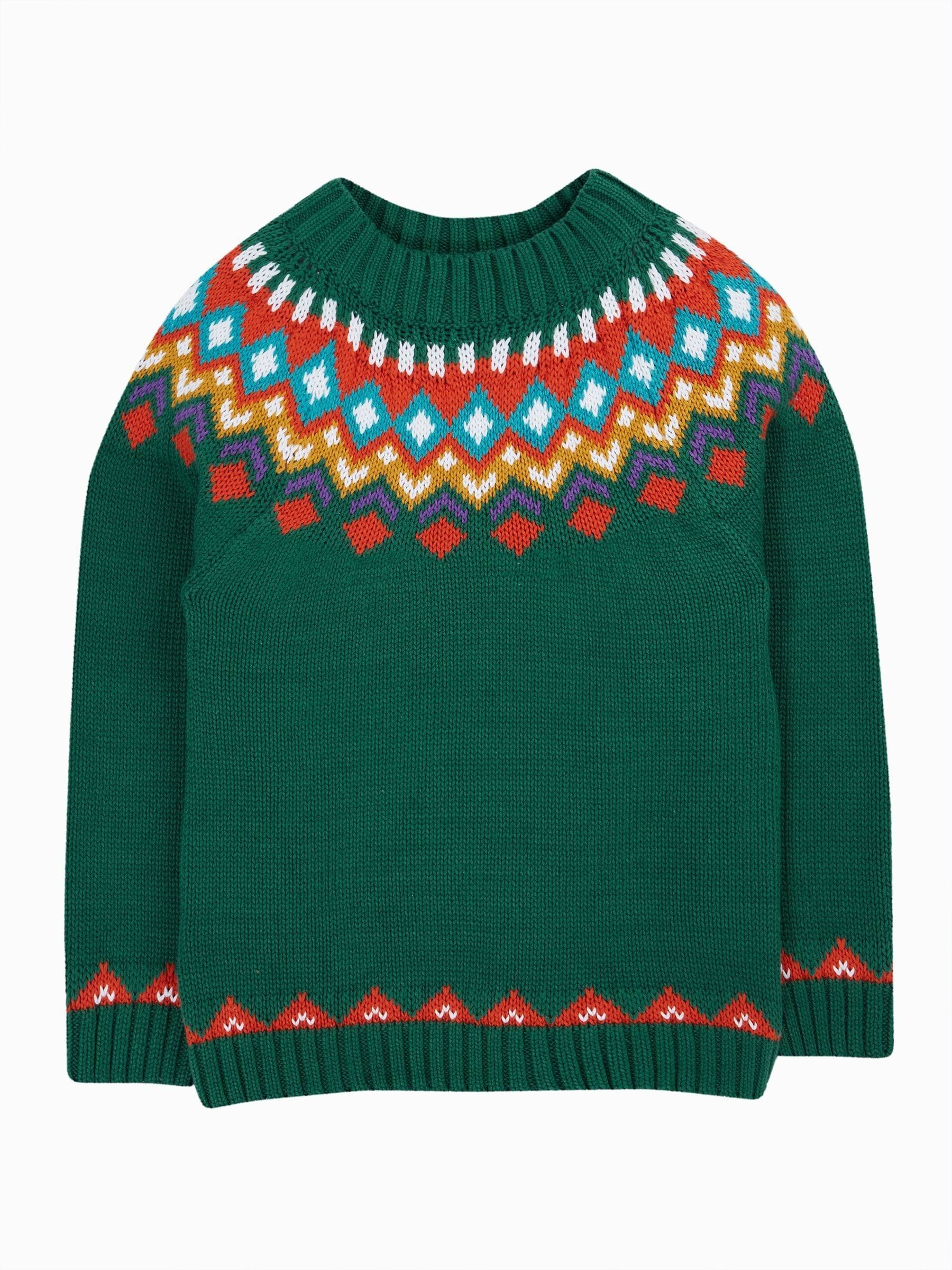 Frugi Green Fyfe Knitted Jumper
