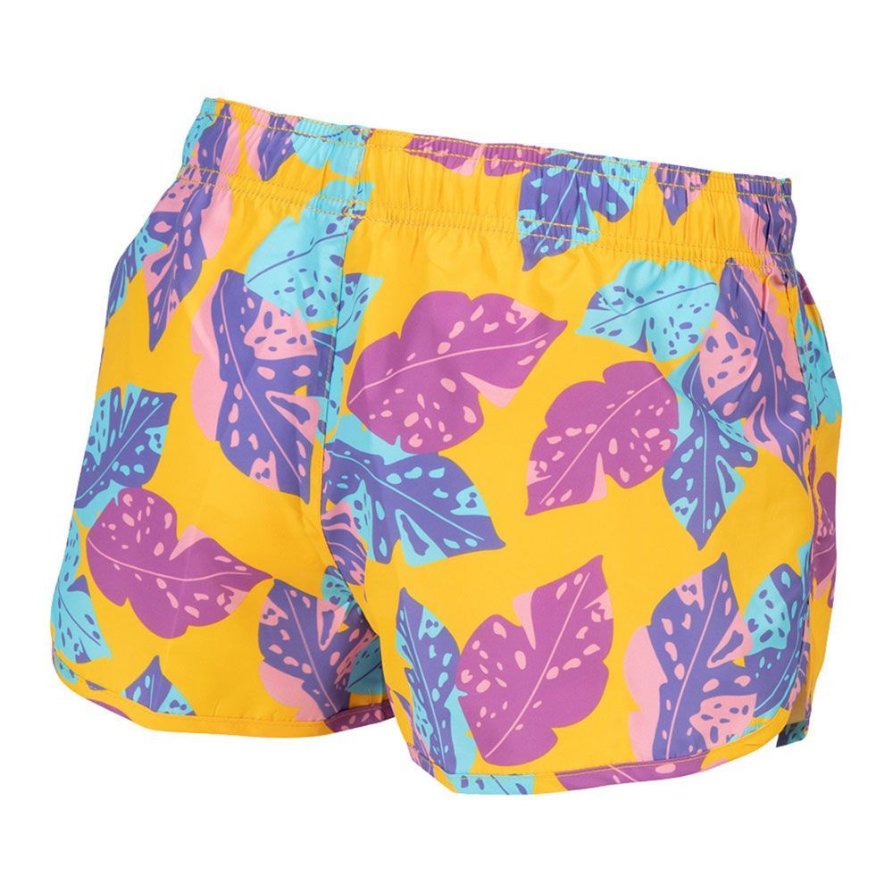 Arena ALLOVER - Short de bain Femme lily yellow multi