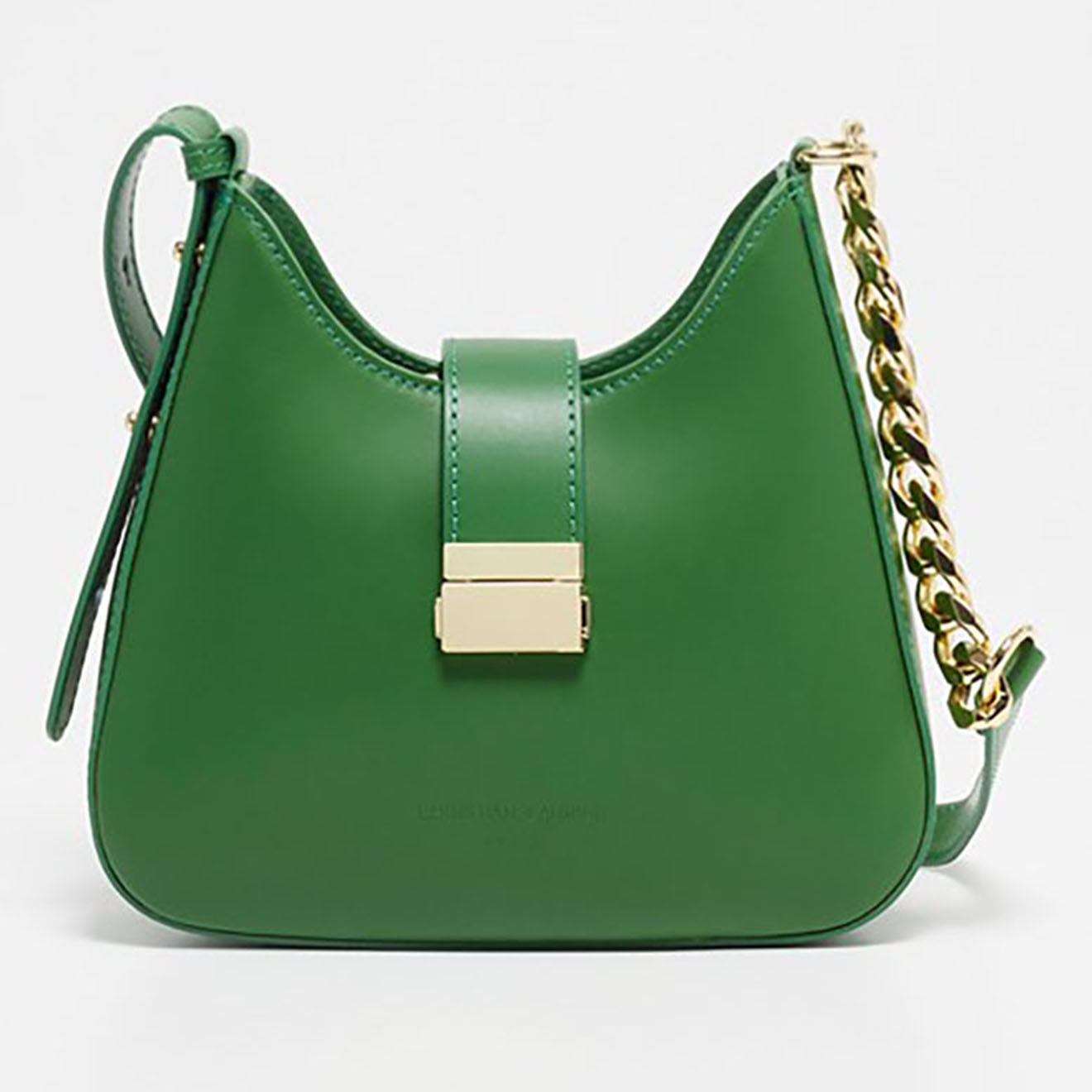Christian Laurier Sac bandoulière en Cuir Hely vert - 24x22x6.5 cm