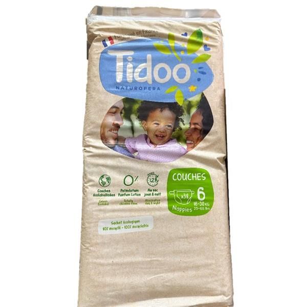 Fraldas Ecológicas Tamanho 6 (16-30Kg) X38