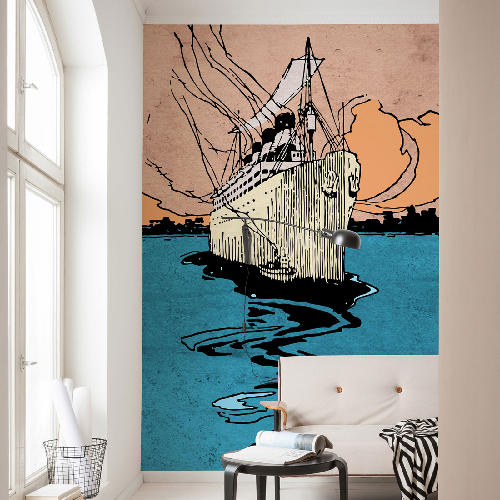 Vlies-Fototapete LA NAVE - bunt - 200x280 cm