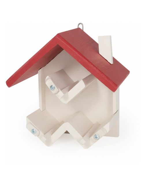 Wildbird Pindakaaspothouder Catallon - Voerbak - 23x16x24.2 cm Wit Rood