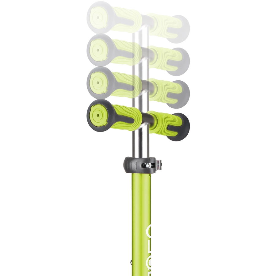 GLOBBER Scooter ELITE DELUXE LIGHTS mit Leuchtrollen, lime grün