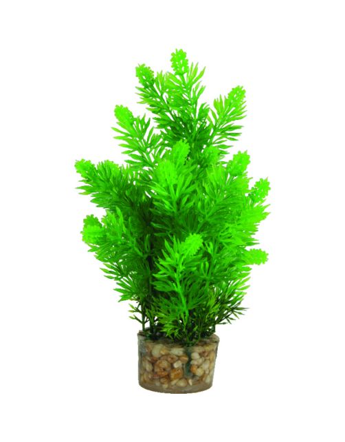 Zolux Kunstplanten Op Grind - Aquarium - Kunstplant - Groen per stuk Medium