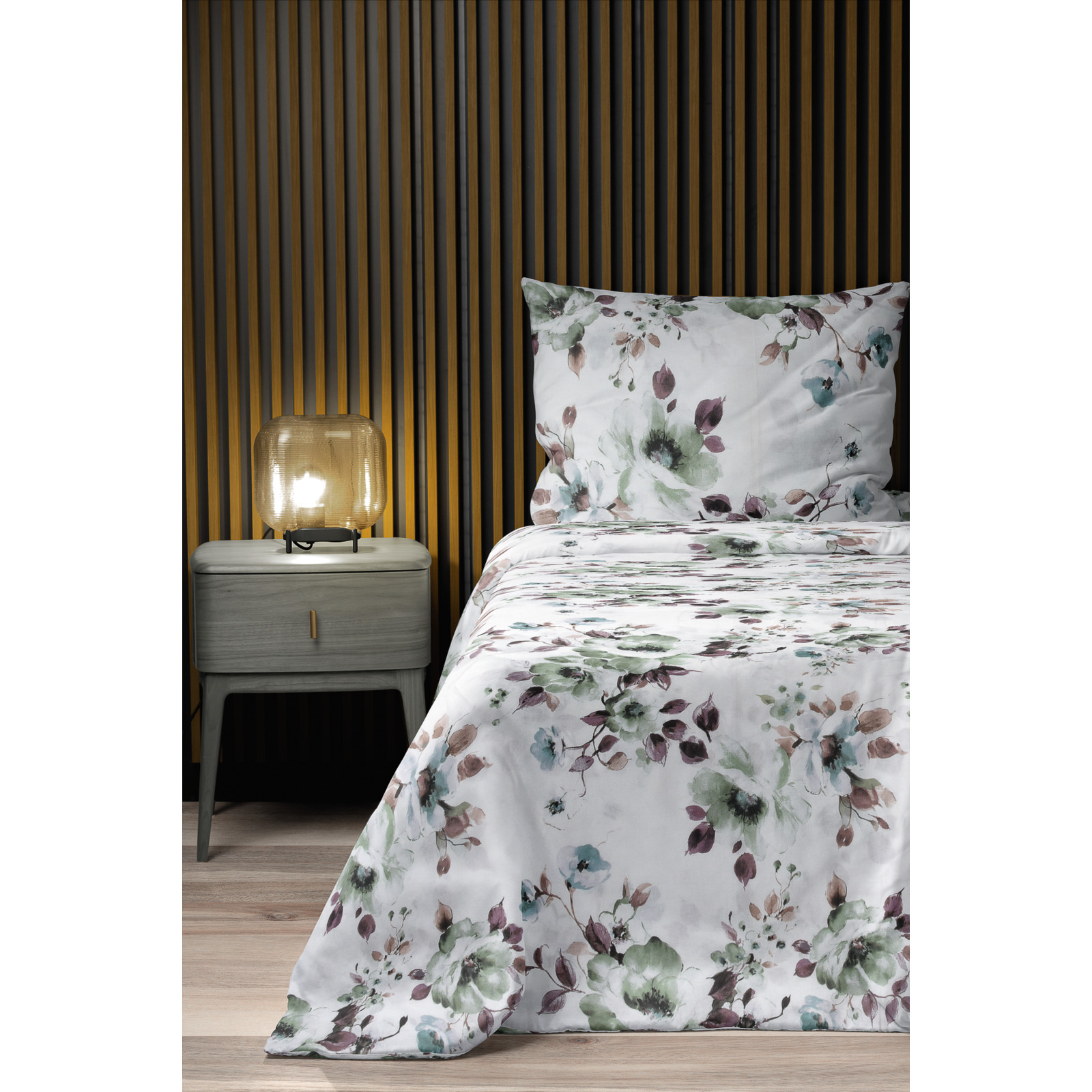 Bettwäsche Renforcé Spring weiss 160x210 65x100 Bettanzug Nord