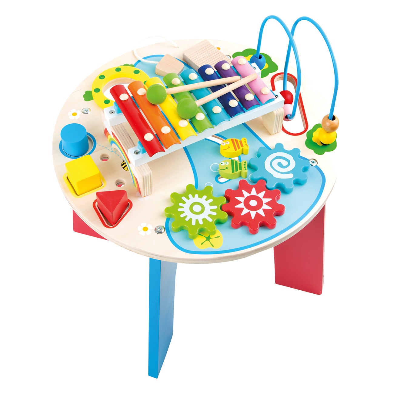 Smallfoot Motorik- und Musiktisch 2 in 1 10321 Mehrfarbig Kinderinstrument