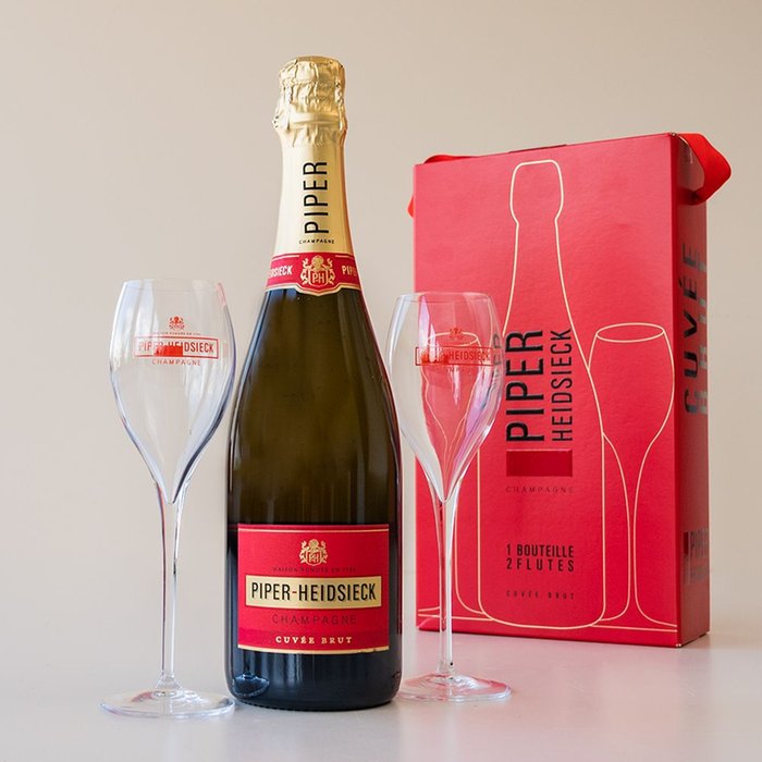 Piper Heidsieck | Brut Glasspack | 750ml met 2 glazen