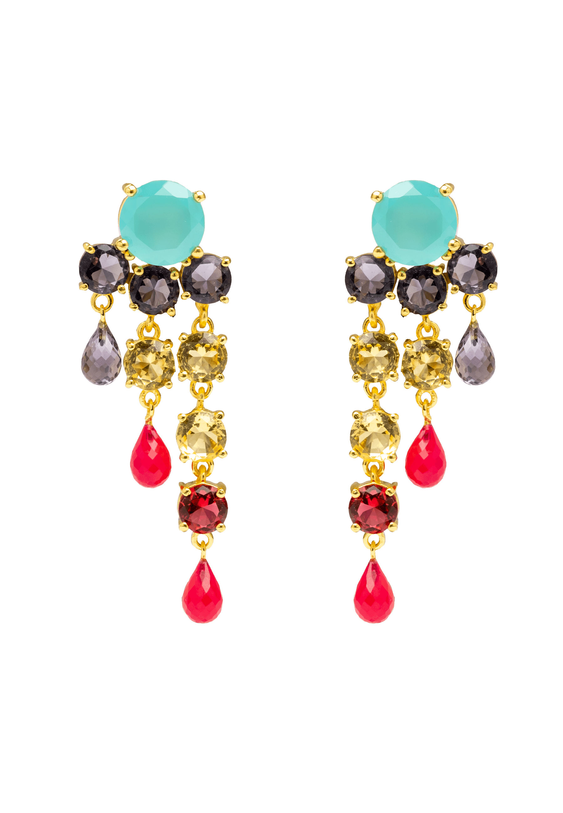 ADORATION - Boucles d'oreilles en pierres naturelles | Rose