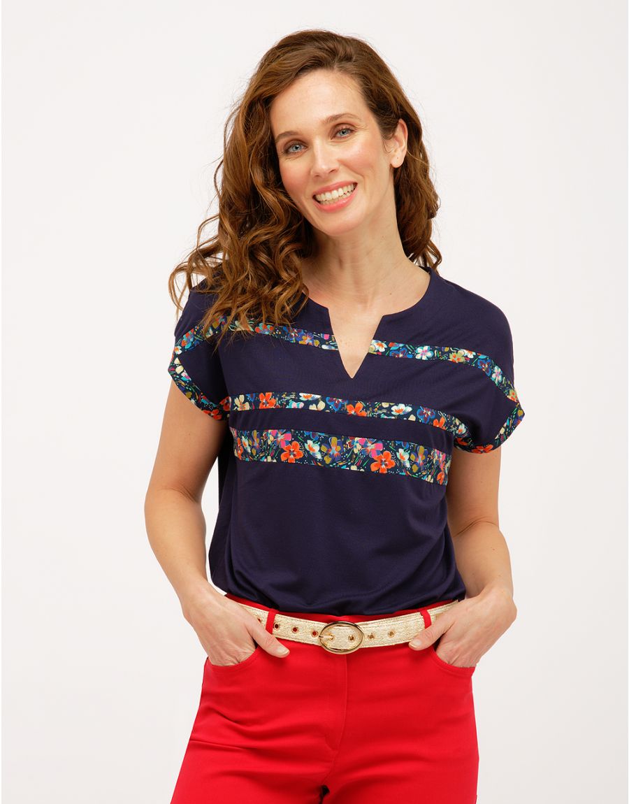 T-shirt bleu marine