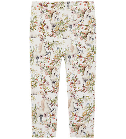 Hust and Claire Leggings - Lisa - Hafermilch m. Einhörner