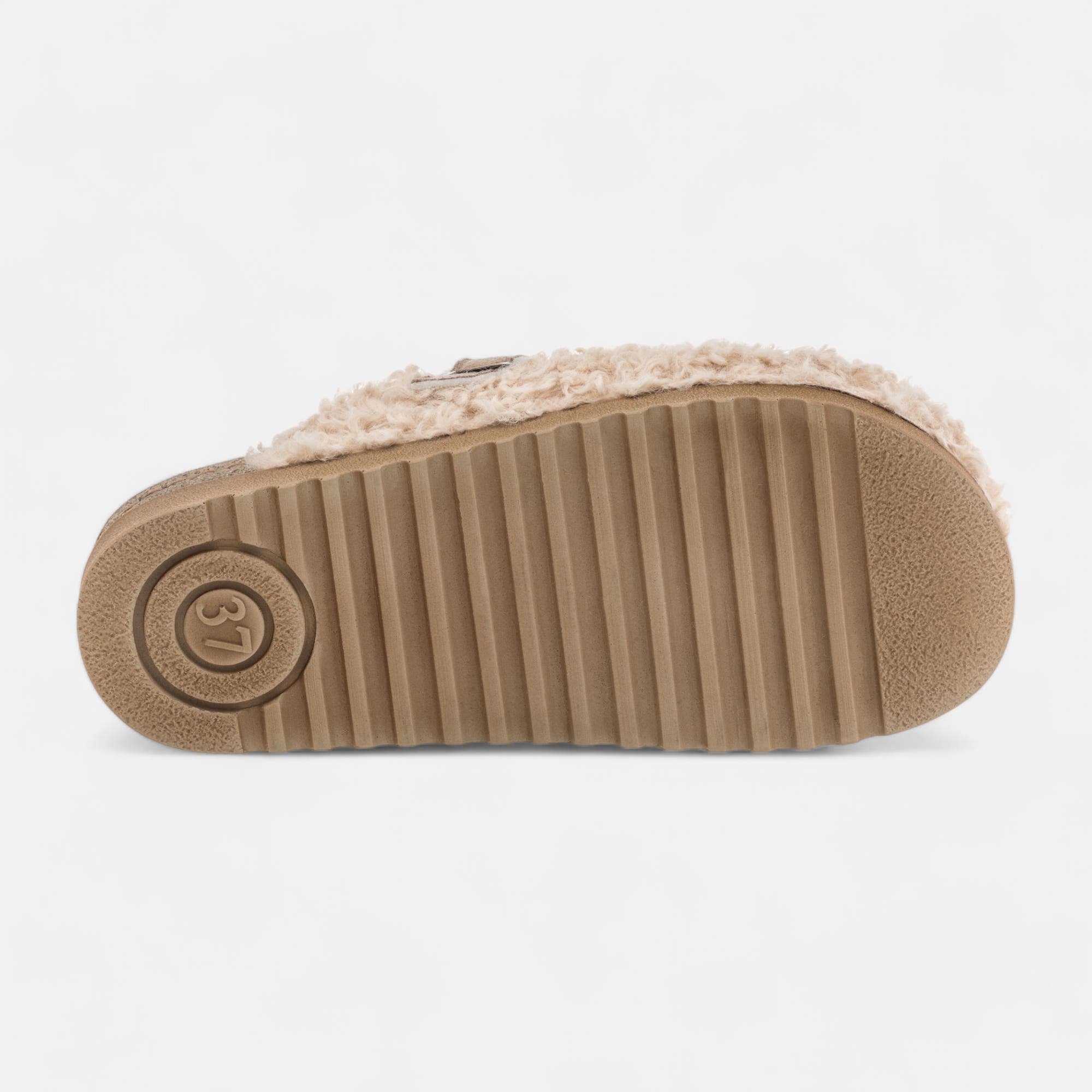 Pantoufles mules Femme beige