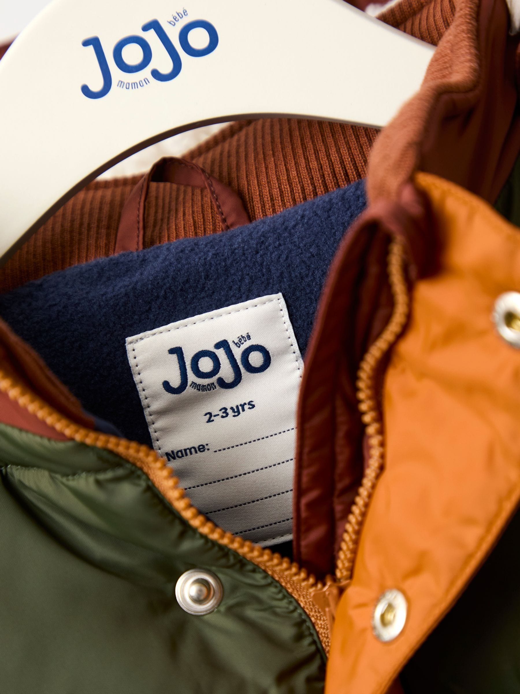 Bruin multi - JoJo Maman Bébé - Behaaglijk gevoerd gewatteerd jack