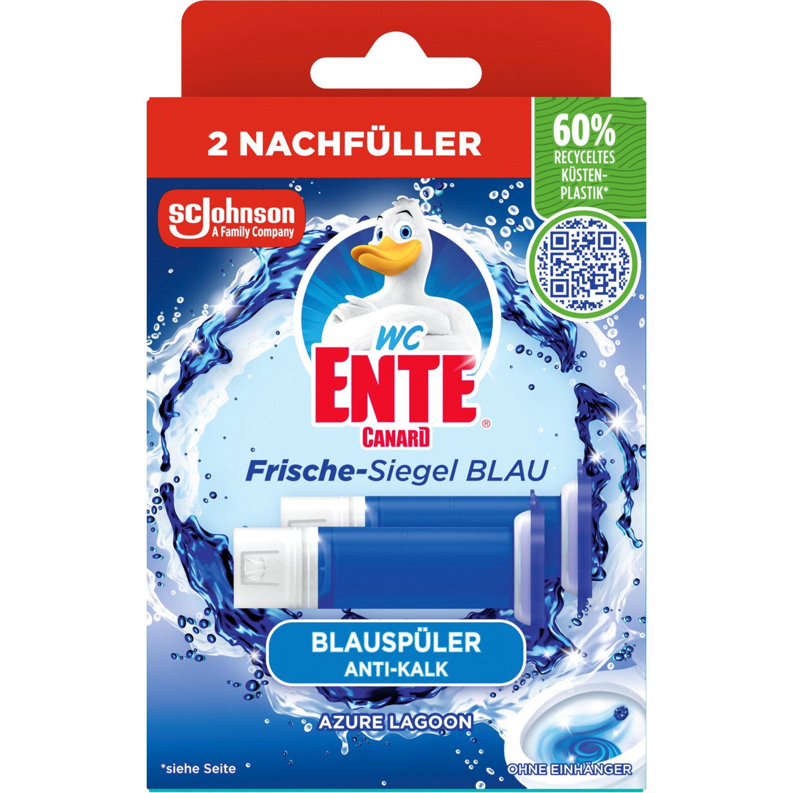 WC Ente Nachfüller Azure 2 x 36 ml