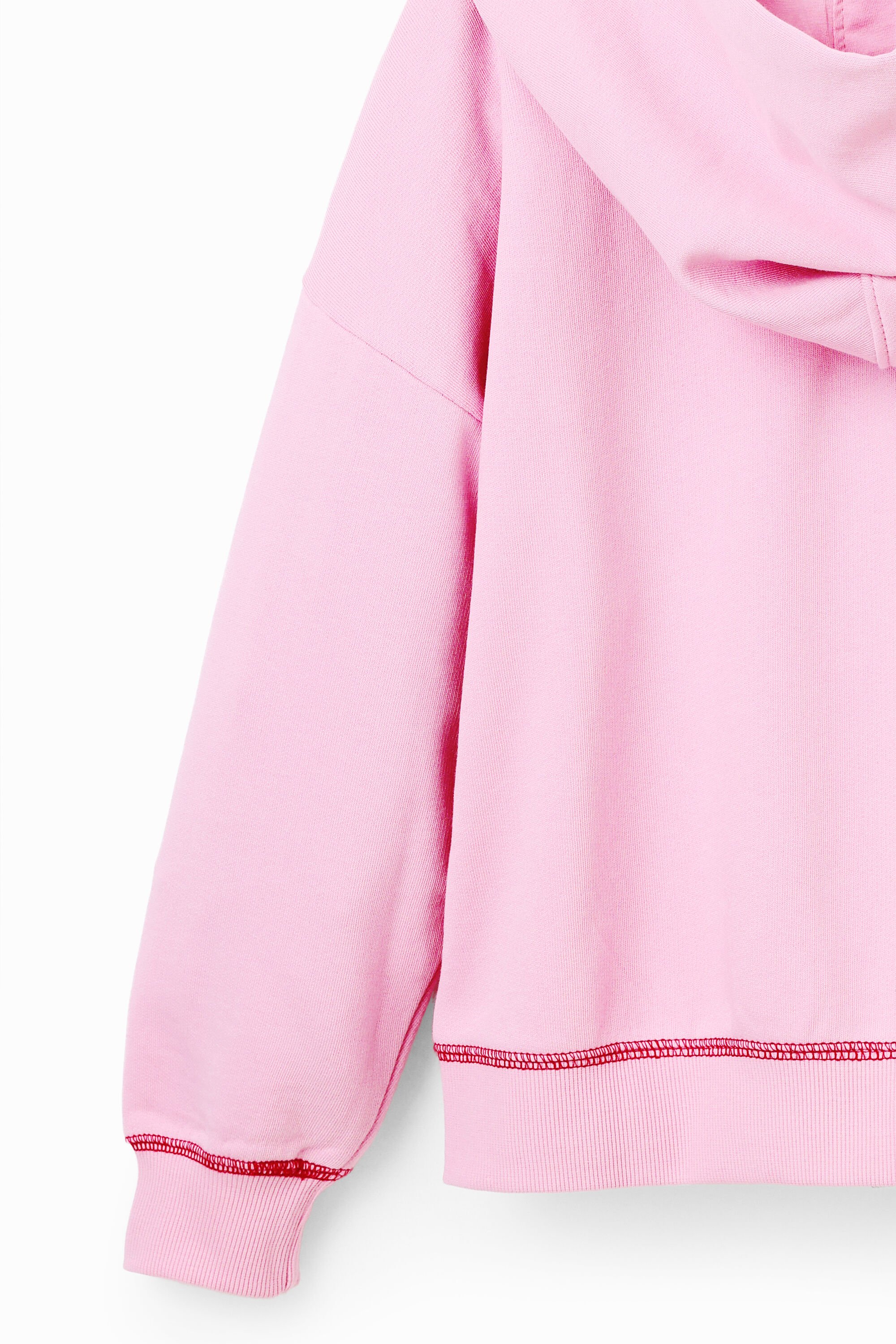Sweat-shirt paillettes Panthère rose