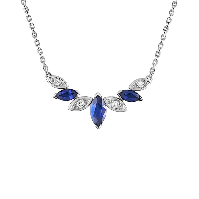 Collier Femme - Oxyde de zirconium - Argent 925 - Longueur : 42 cm