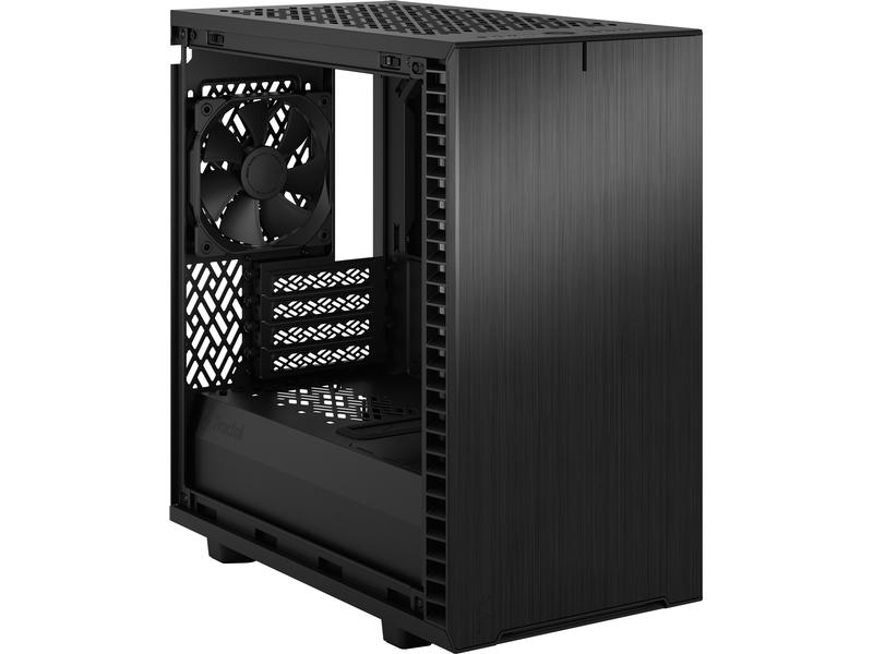 Fractal Design PC-Gehäuse Define 7 Mini Solid Schwarz Elegantes Mini-Tower-Gehäuse