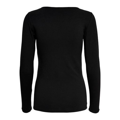 ONLY Live Love Langærmet T-shirt, Sort, S