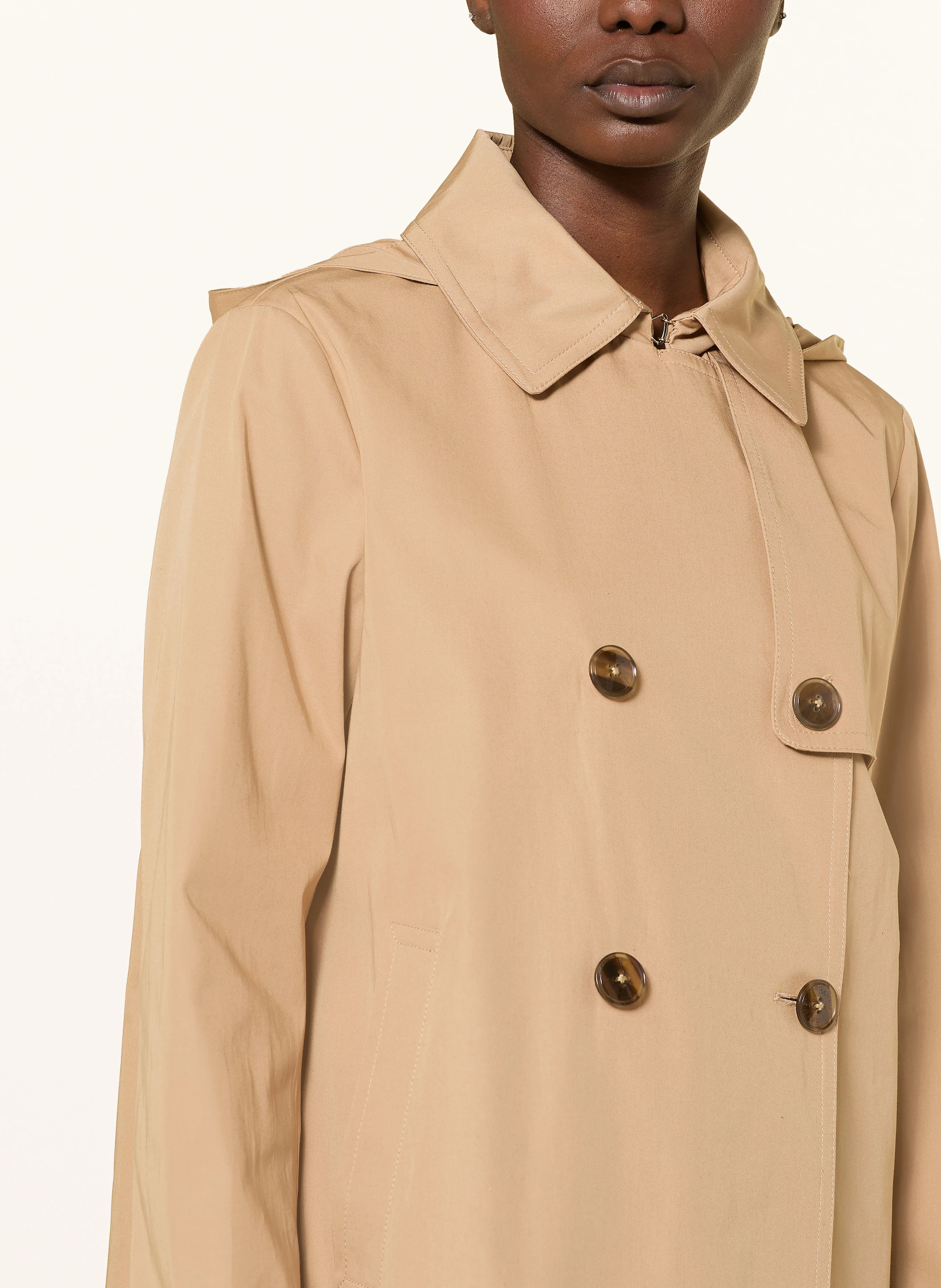 HERNO Trenchcoat mit abnehmbarer Kapuze