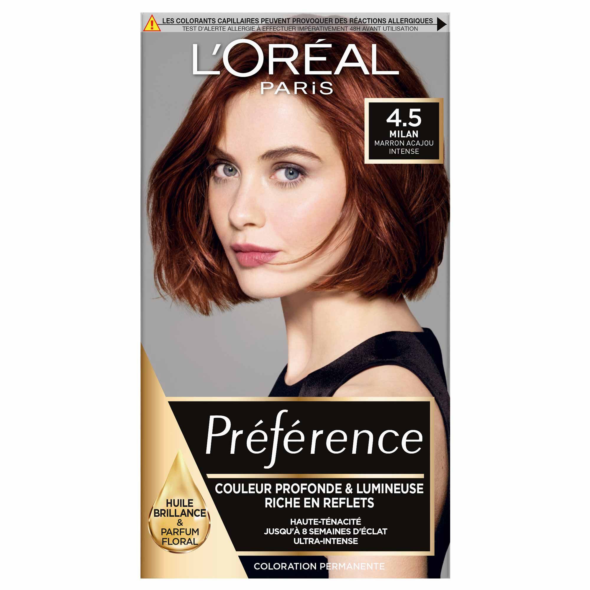 Préférence Châtains · Couleur profonde et lumineuse, riche en reflets
