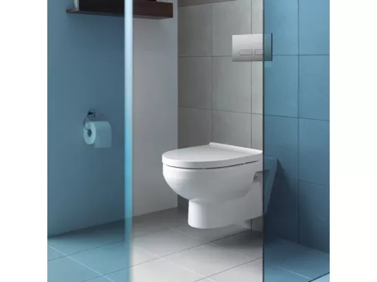 WC suspendu compact sans bride DURAVIT Duravit No.1 avec abattant frein de chute