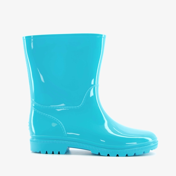 Blauwe kinder regenlaarzen turquoise