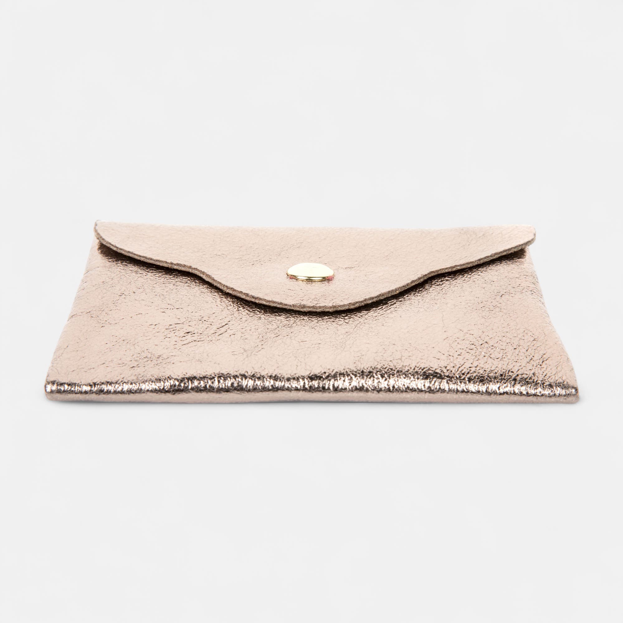 Petite maroquinerie en cuir bronze