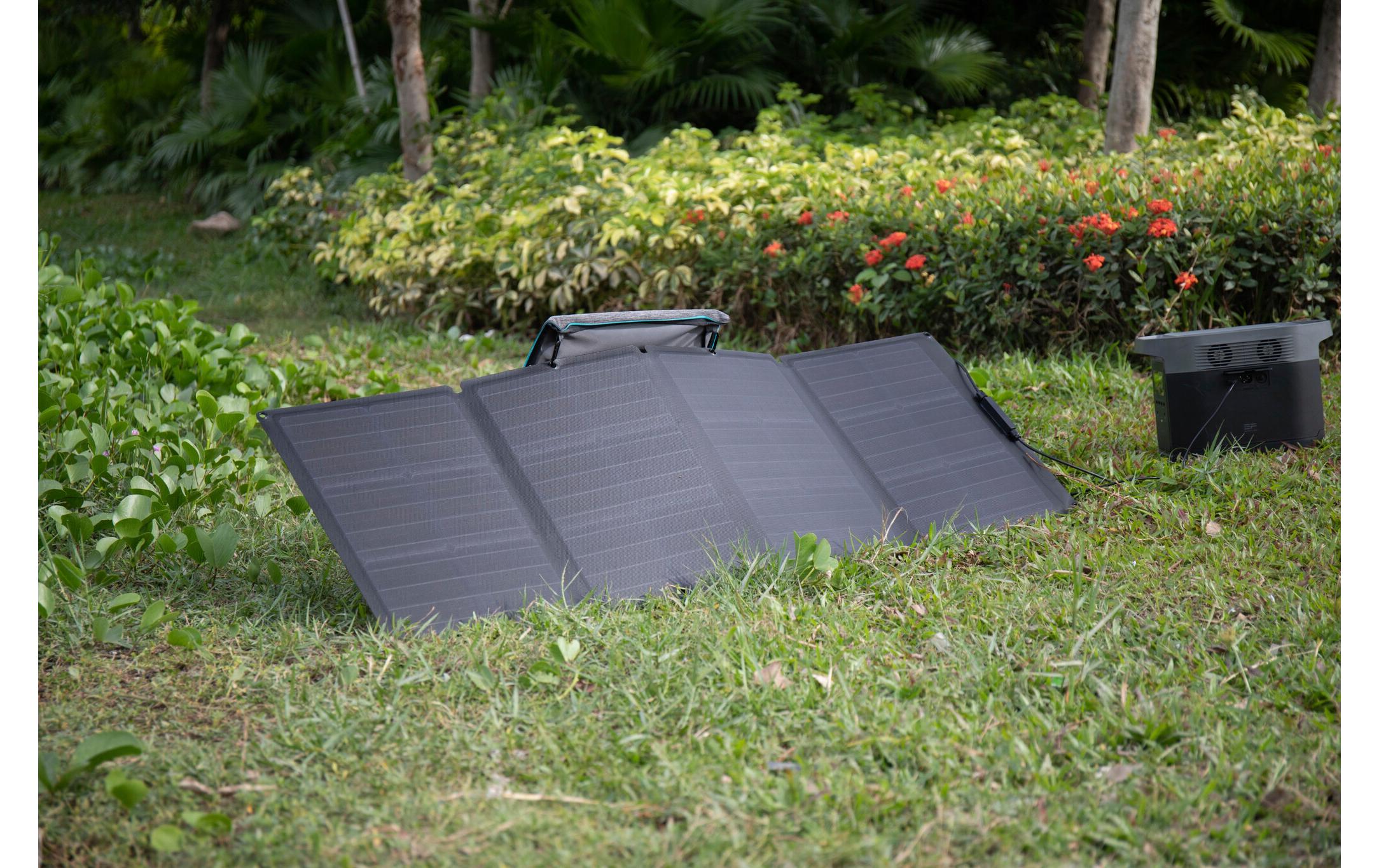 Solarpanel Monokristalin Modul, faltbar, Schwarz 110 W<br>Faltbares Ecoflow Solarmodul