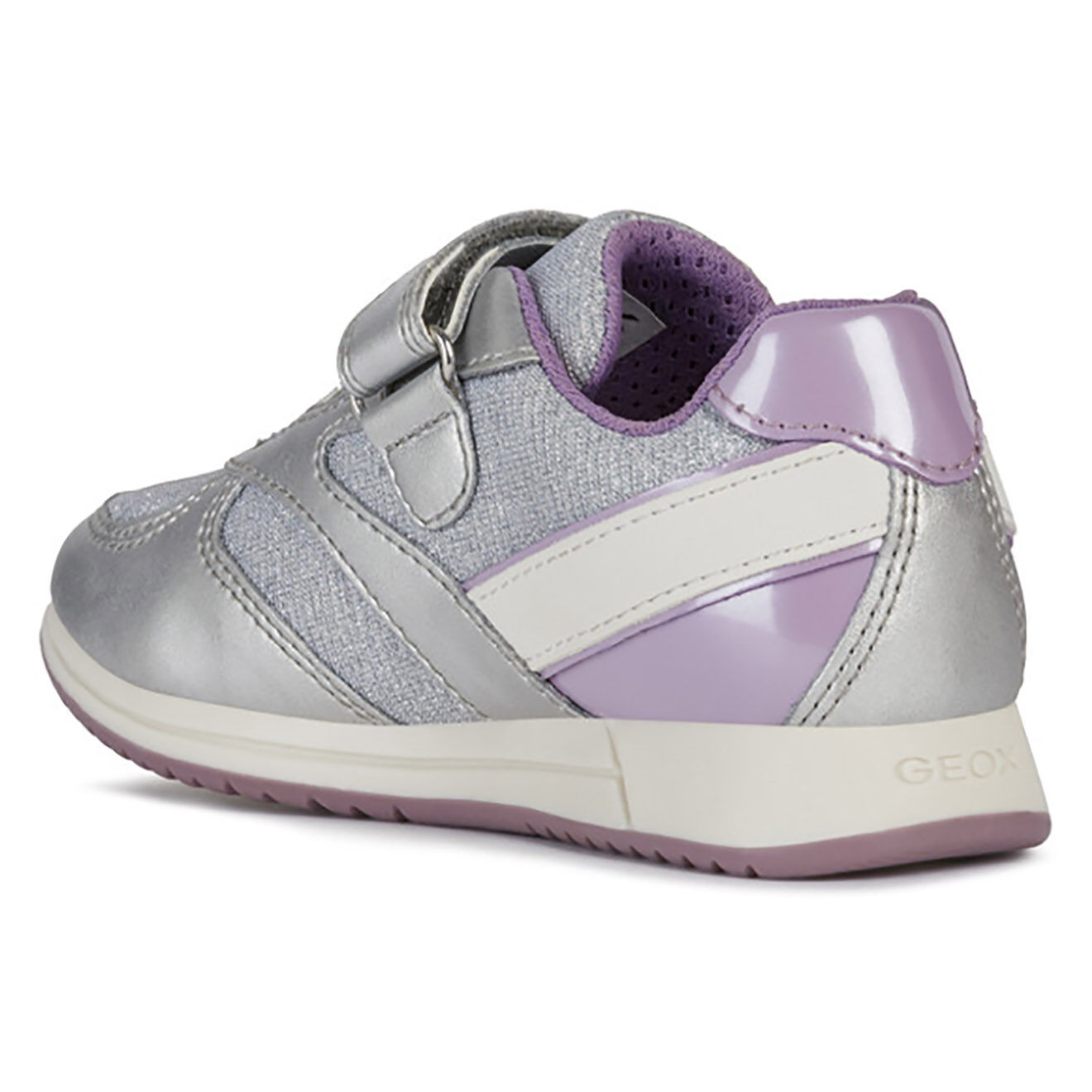 Geox Baskets Jensea argenté/lilas