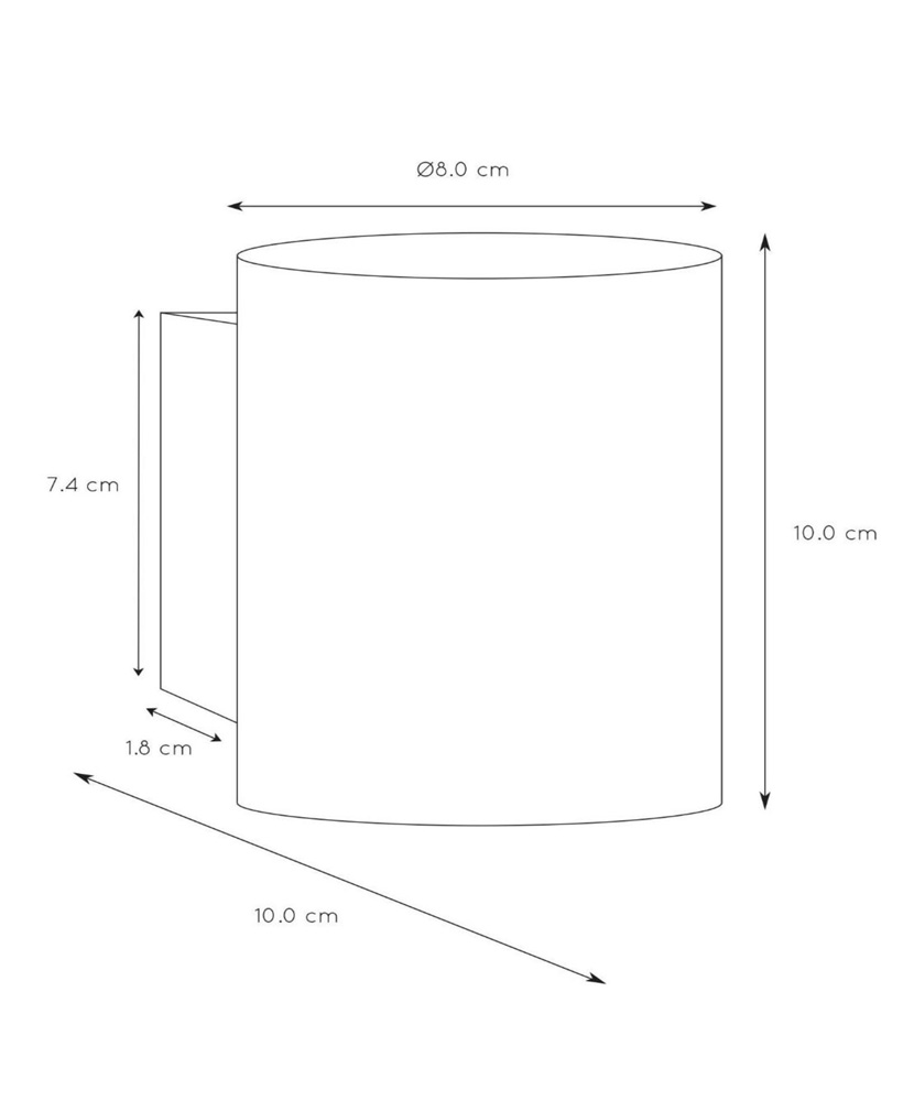 Lucide Xera wandlamp 8cm 1x G9 wit