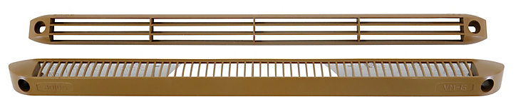 Entrée d'air avec moustiquaire multi débit Autogyre marron 29,5 cm