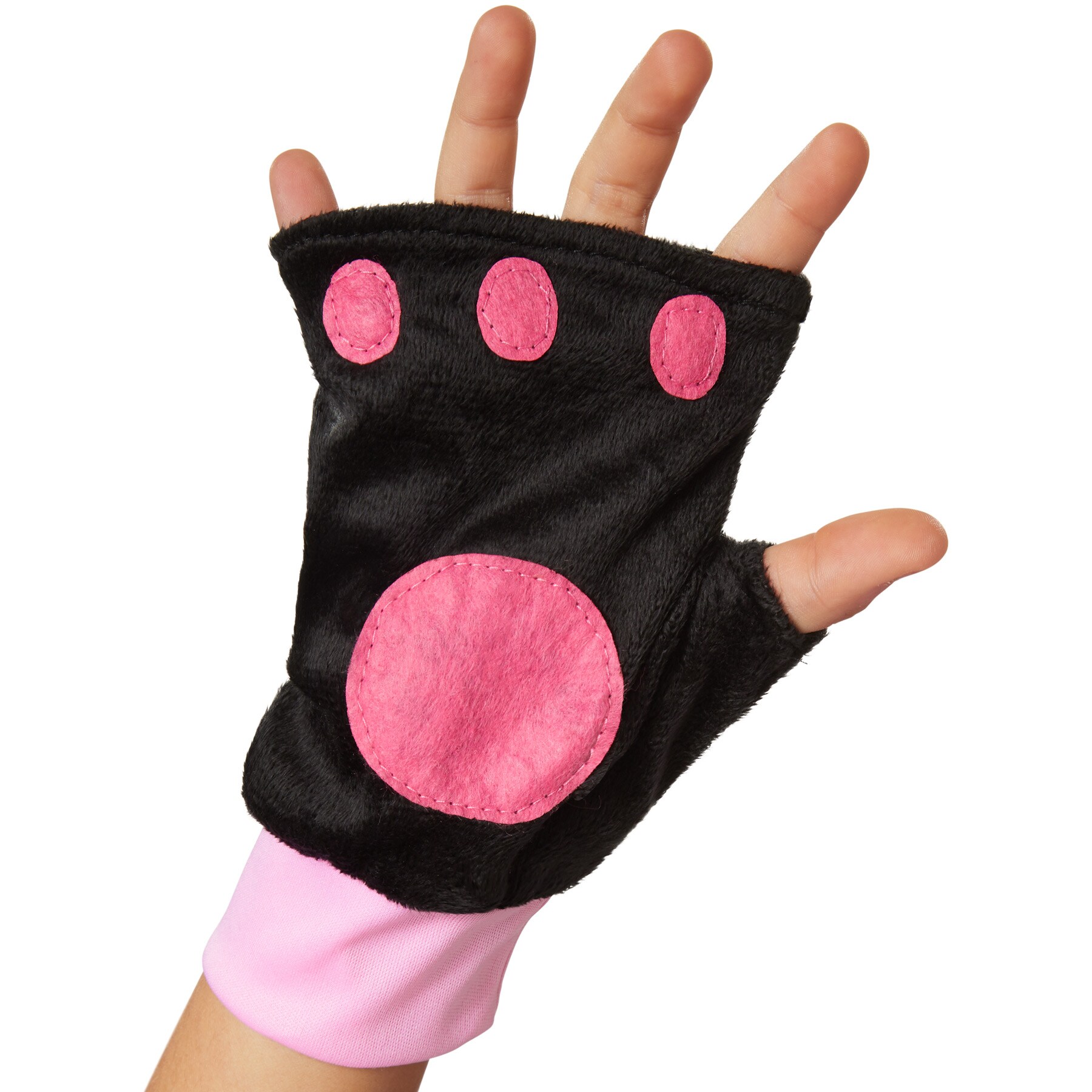 tectake® Mädchenkostüm Pinkes Samtpfötchen
