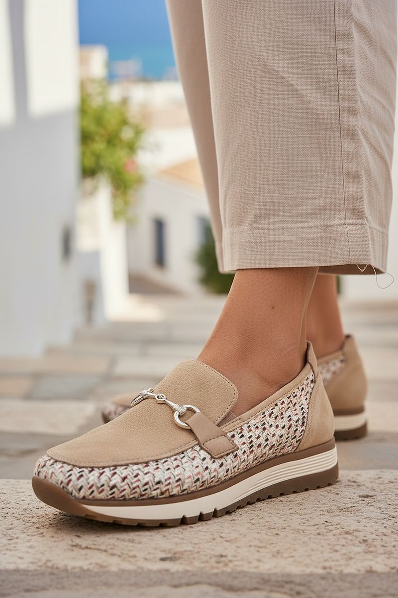 Rieker Instappers Beige Dames