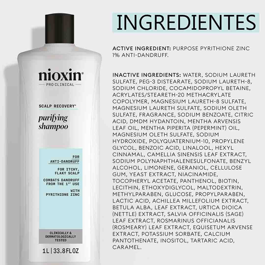 Nioxin Scalp Recovery Nioxin Recuperação do Couro Cabeludo - Champô Anti-Caspa - 1000ml