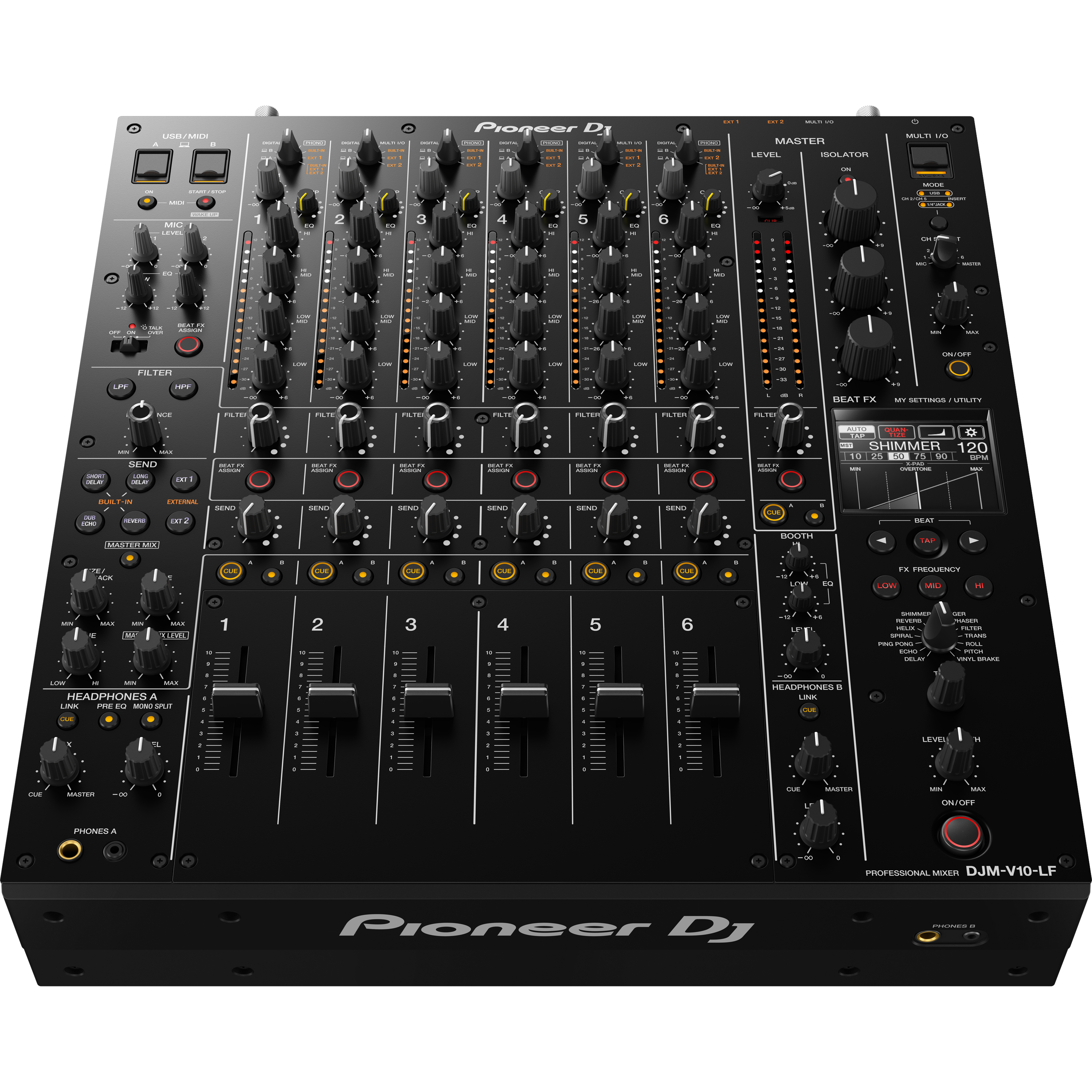 Pioneer DJ DJM-V10-LF 6-kanaals DJ-mixer