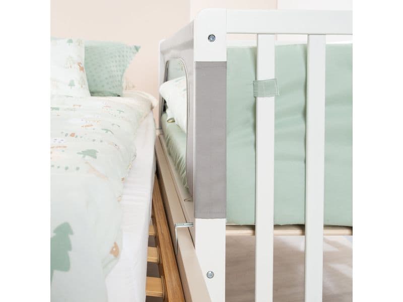 roba Beistellbett Room Bed, Woodland Buddies 60 x 120 cm Beistellbett höhenverstellbar in mehreren Stufen