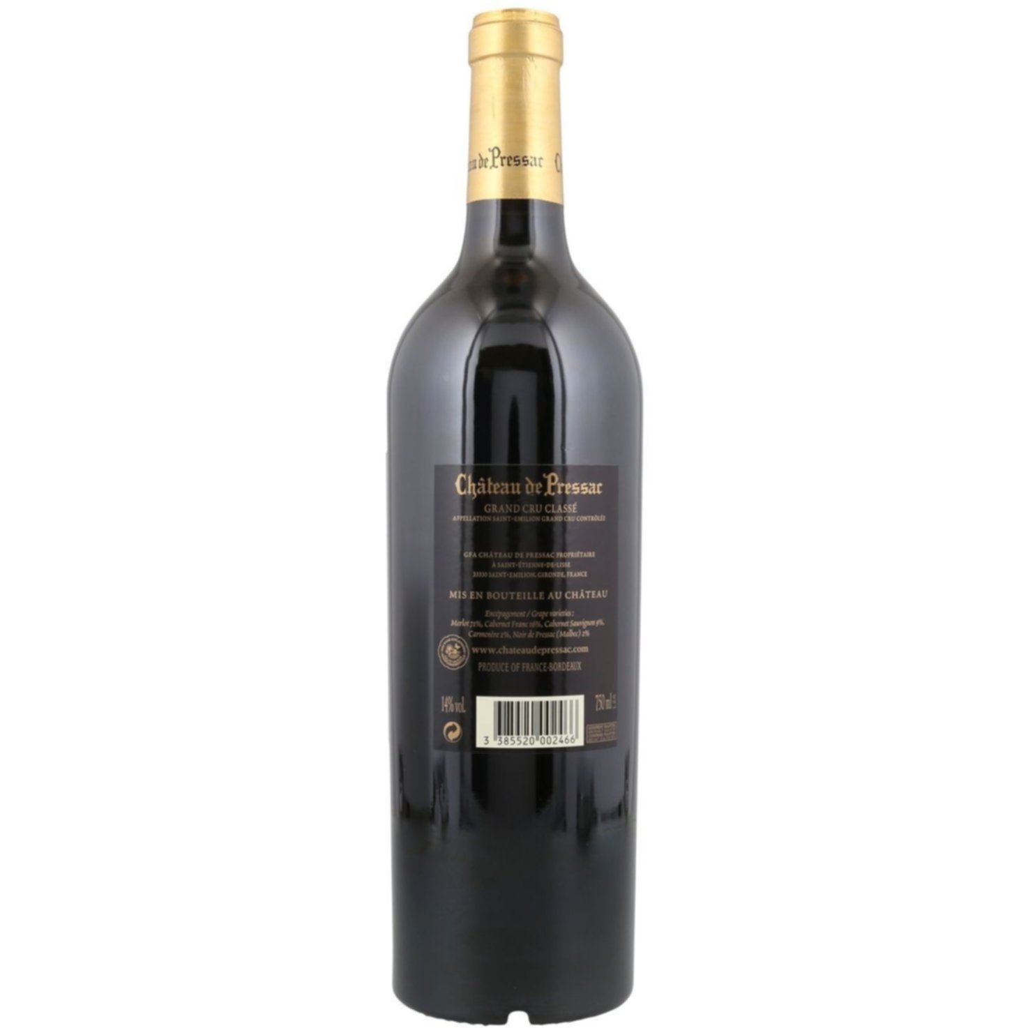Château de Pressac Saint-Emilion AC Grand Cru Classé -75cl